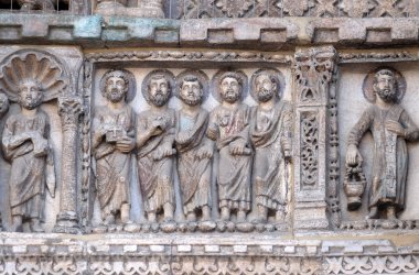 Kabartma ayrıntı San Marco Bazilikası, San Marco Meydanı, Venedik, İtalya, UNESCO Dünya Miras Listesi