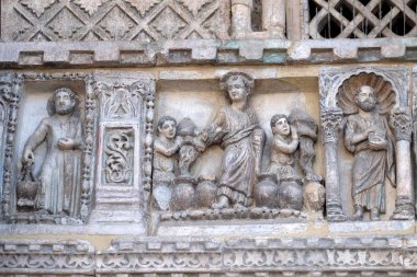 Kabartma ayrıntı San Marco Bazilikası, San Marco Meydanı, Venedik, İtalya, UNESCO Dünya Miras Listesi