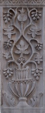 Doge Sarayı sermaye Saint Mark meydanından, Venedik, İtalya, Unesco Dünya Mirası alanı olarak Ortaçağ kabartmaları