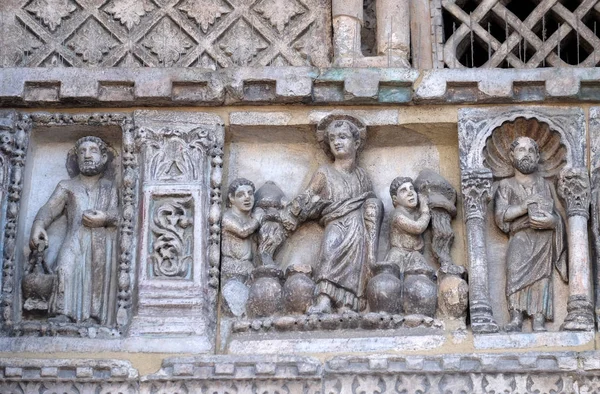 Relief Detail Der Basilika Mark Markusplatz Venedig Italien Unesco Weltkulturerbe — Stockfoto