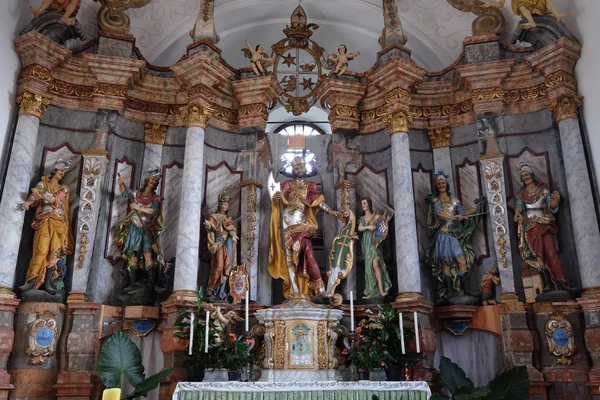 Hovedalter Kirken Jomfru Marias Himmelfart Pokupsko Kroatia – stockfoto
