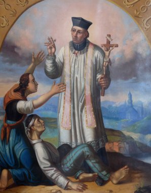 Saint Valentine, mihrabını varsayım kilise Meryem Ana Pokupsko, Hırvatistan