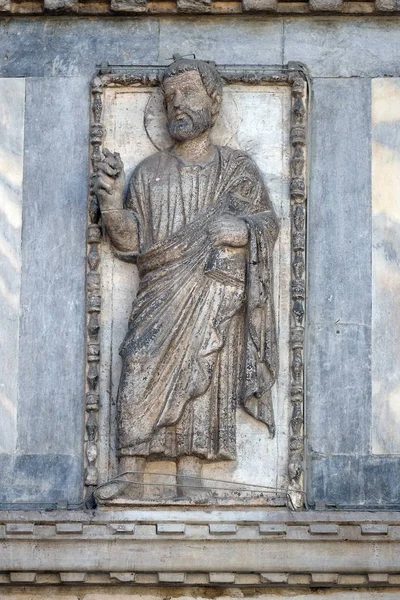 Szczegóły Ulgi Bazyliki Świętego Marka Placu Świętego Marka Wenecja Włochy — Zdjęcie stockowe