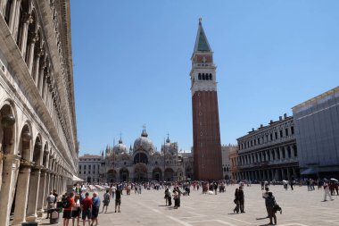 Saint Mark's Basilica San Marco Meydanı, Venedik, İtalya, Unesco Dünya Mirası üzerinde 28 Mayıs 2017.