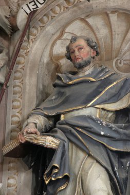 Saint Dominic, heykel kilise varsayım Sveta Marija na ana sunak üzerinde Muri, Hırvatistan