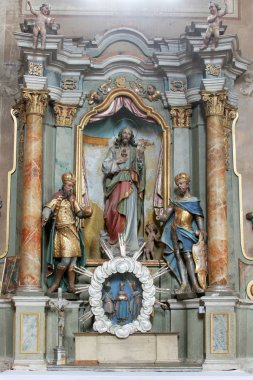 Kutsal İsa kalp sunak kilise varsayım Sveta Marija na Muri, Hırvatistan