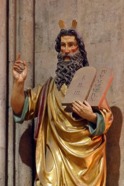 Musa, Mary varsayım adanmış Zagreb Katedrali heykeli