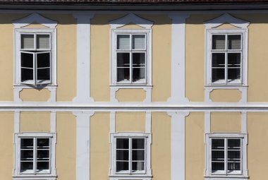 Zagreb, Hırvatistan'ın şehir merkezinde bina eski şehrin cephe 