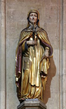 Azize Teresa Avila, Mary varsayım adanmış Zagreb Katedrali heykelinin