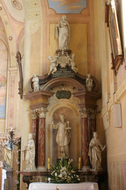 Saint Valentine sunak olarak kilise varsayım Meryem Ana Zakanje, Hırvatistan 