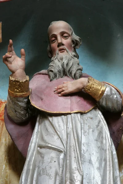 San Jerónimo Estatua Altar San Jerónimo Iglesia Asunción Sveta Marija — Foto de Stock