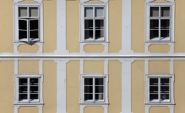 Gevel Van Oude Stad Gebouw Het Centrum Van Stad Van — Stockfoto