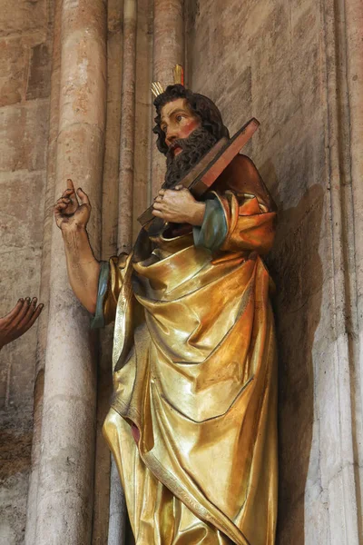 Mosè Statua Nella Cattedrale Zagabria Dedicata All Assunzione Maria — Foto Stock