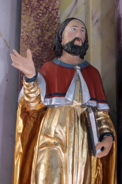 Statue Des Heiligen Auf Dem Altar Der Heiligen Drei Könige — Stockfoto