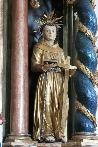 Saint Bonaventure Statue Sur Autel Des Saints Cyrille Méthode Dans — Photo