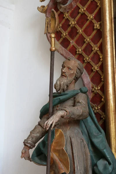 Saint Joachim Statue Sur Autel Saint Joseph Patron Une Mort — Photo