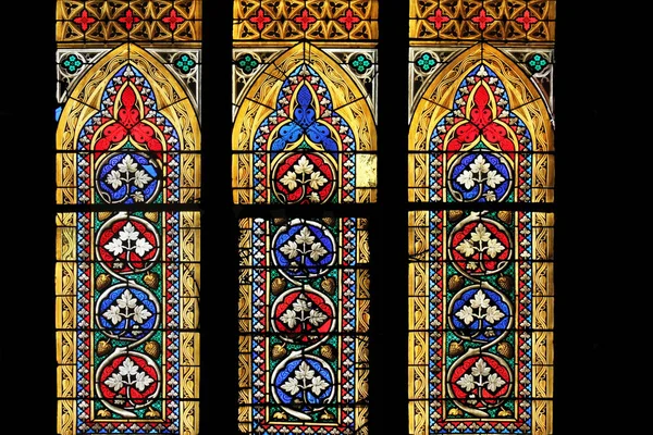 Vidrieras Catedral Zagreb Dedicadas Asunción María — Foto de Stock