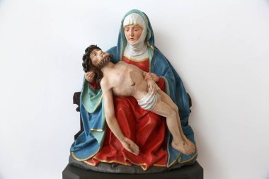 Acılarını Our Lady, heykelinin Şapel St Joseph Rosenberg Holzmuhle, Almanya