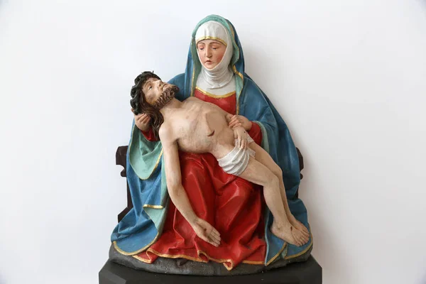 Notre Dame Des Douleurs Statue Dans Chapelle Saint Joseph Rosenberg — Photo