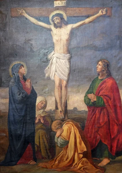 16世紀イタリア教会「イエス・INRI 動かせ ジーザスの磔刑像