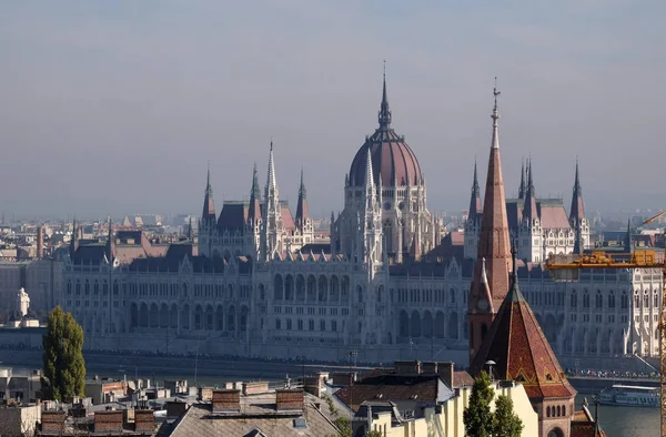 Das Ungarische Parlamentsgebäude Budapest Ungarn — Stockfoto