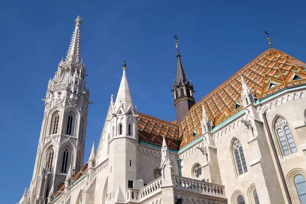 Kościół Matthias Pobliżu Baszta Budapest Węgry — Zdjęcie stockowe