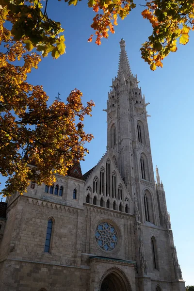 Kerk Van Matthias Buurt Van Het Bastion Van Visser Boedapest — Stockfoto