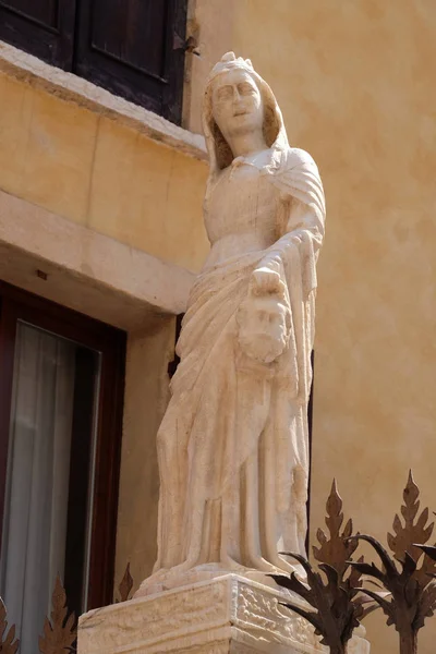 Tombe Scaligere Gruppo Cinque Monumenti Funerari Gotici Che Celebrano Famiglia — Foto Stock