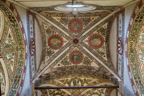 Interieur Van Kerk Van Sint Anastasia Verona Sint Anastasia Een — Stockfoto