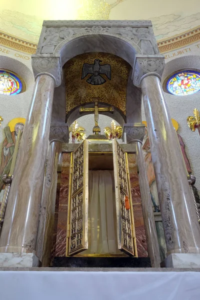 Tabernáculo Altar Mayor Iglesia San Blas Zagreb Croacia —  Fotos de Stock