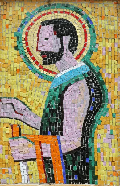 Święty Józef Mozaika Kościele Świętego Józefa Sisak Chorwacja — Zdjęcie stockowe
