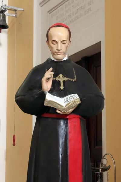 Beato Aloysius Stepinac Estátua Altar Igreja Bem Aventurada Virgem Purificação — Fotografia de Stock