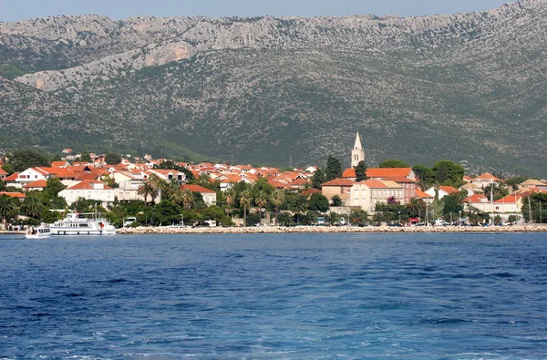 Небольшой Приморский Городок Оребич Полуострове Пельешац Хорватия — стоковое фото