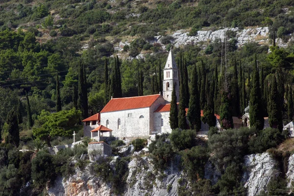 Kerk Van Onze Vrouwe Van Engelen Orebic Kroatië — Stockfoto