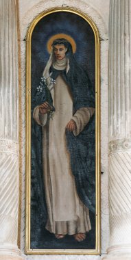 Siena, ana sunak Korcula, Korcula Adası, Hırvatistan Aziz Nikolaos Kilisesi Catherine saint