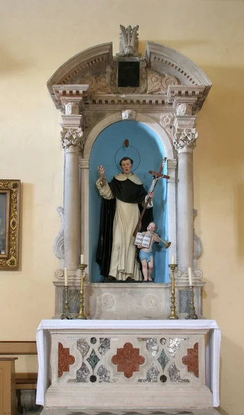Ołtarz Saint Dominic Kościele Świętego Mikołaja Korcula Wyspa Korcula Chorwacja — Zdjęcie stockowe