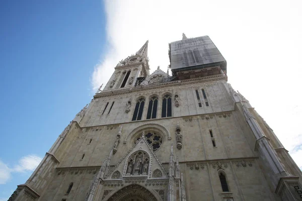 Catedral Zagreb Dedicada Asunción María — Foto de Stock