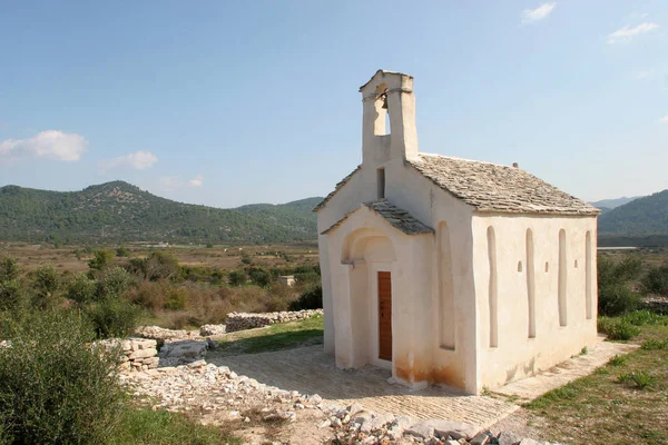 Santi Cosma Cappella Damiana Blato Croazia — Foto Stock
