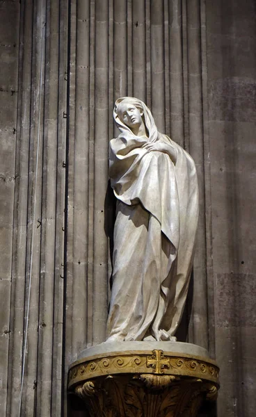 Unsere Schmerzensfrau Von Edme Bouchardon Statue Der Kirche Saint Sulpice — Stockfoto