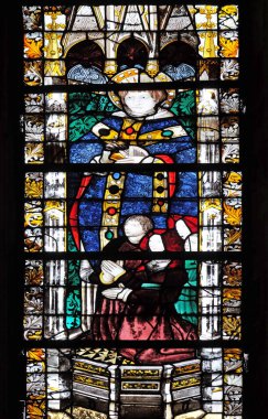 Saint Severin, Paris, Fransa Saint Severin kilisede vitray pencere 