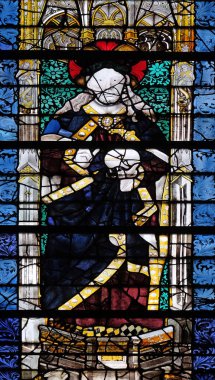 Nimet, vitray pencere Paris'te Saint Severin Kilisesi İsa 