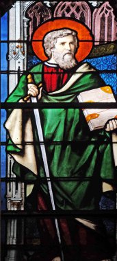 Aziz Paul, vitray pencere Saint Severin Kilisesi Paris, Fransa 