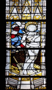 Aziz Sebastian Nişanı, vitray pencere Saint Severin Kilisesi Paris, Fransa 