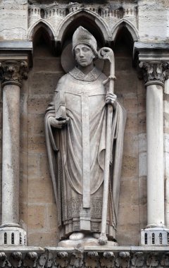 Saint Denis, Notre Dame Katedrali Notre Dame, Paris, UNESCO Dünya Miras Listesi Paris, Fransa'da üzerinde 04 Ocak 2018.