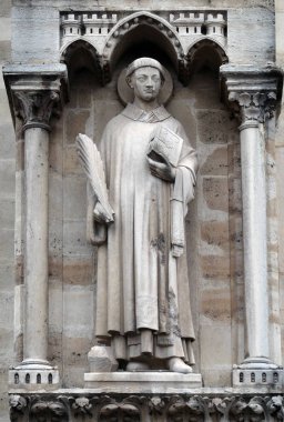 Saint Stephen, Notre Dame Katedrali Notre Dame, Paris, UNESCO Dünya Miras Listesi Paris, Fransa 