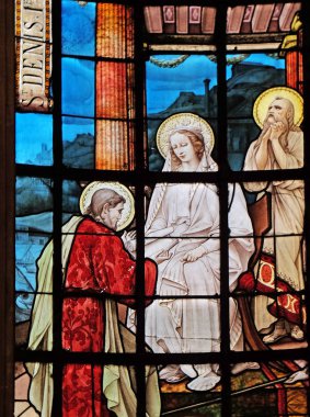 Saint Denis, Paris, ilk Piskopos Efes, Saint John evde kutsal bakire vitray pencereler Notre Dame des Champs Kilisesi, Paris ziyaret..