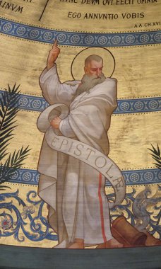 Aziz Paul, Charles Joseph Lameire, Paris, Fransa, St Francis Xavier'ın Kilisesi tarafından boyalı kubbe