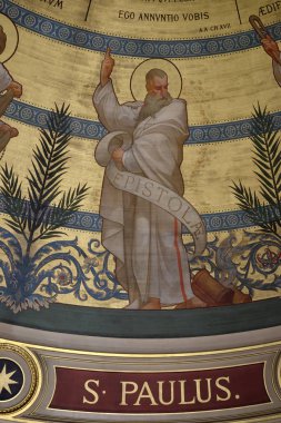 Aziz Paul, Charles Joseph Lameire, Paris, Fransa, St Francis Xavier'ın Kilisesi tarafından boyalı kubbe