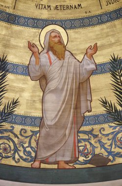 Aziz Yahuda Thaddaeus, Charles Joseph Lameire, Paris, Fransa, St Francis Xavier'ın Kilisesi tarafından boyalı kubbe 