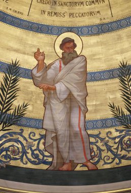 Simon, Charles Joseph Lameire, Paris, Fransa, St Francis Xavier'ın Kilisesi tarafından boyalı kubbe aziz 